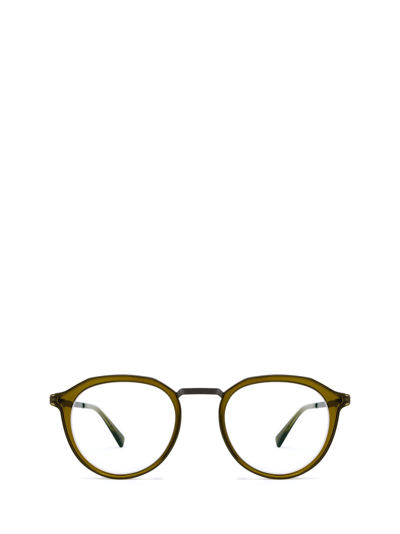 Shop Mykita Paulson A67-graphite/peridot Glasses