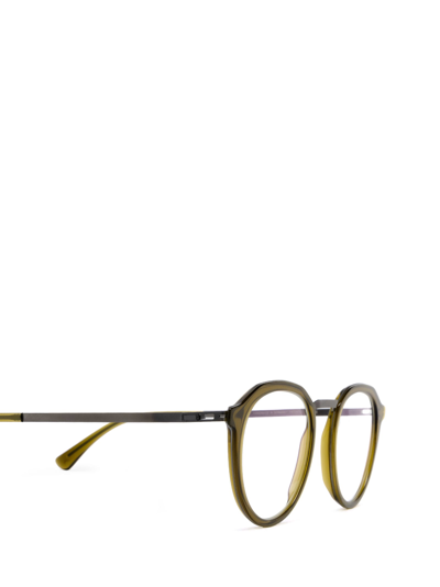 Shop Mykita Paulson A67-graphite/peridot Glasses