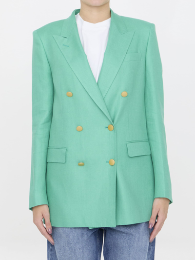 Shop Tagliatore Jasmine Jacket In Green