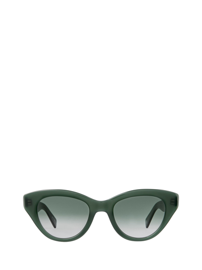 Shop Garrett Leight Dottie Sun Forest/semi-flat Emerald Gradient Sunglasses