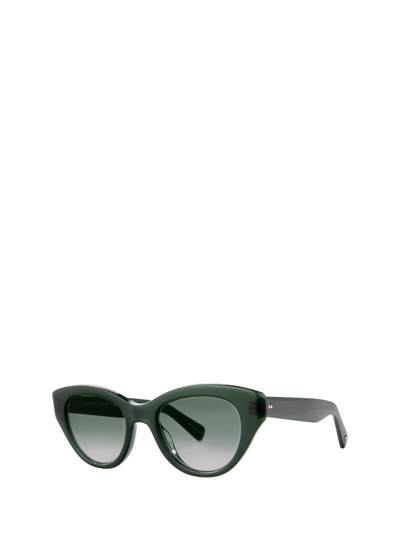 Shop Garrett Leight Dottie Sun Forest/semi-flat Emerald Gradient Sunglasses