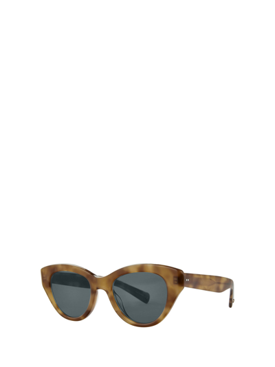 Shop Garrett Leight Dottie Sun Ember Tortoise/semi-flat Blue Smoke Sunglasses