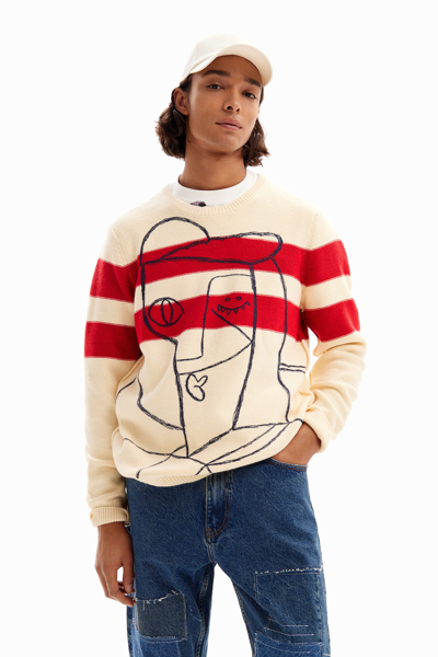 Shop Desigual Jumper In White