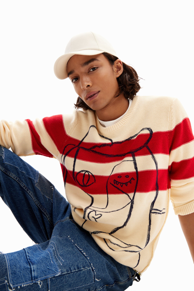 Desigual Jumper In White