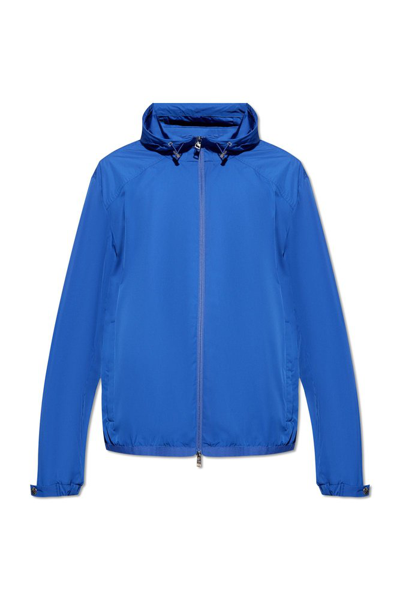 Shop Moncler Clapier Rain Jacket In Blue