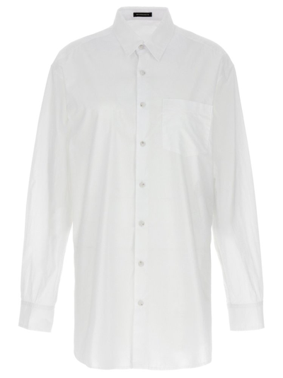 Shop Ann Demeulemeester Elisabeth Collared Long In White