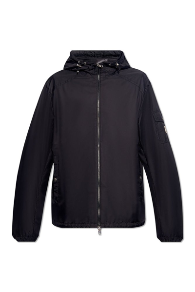 Shop Moncler Etiache Zipped Hooded Jacket In Black