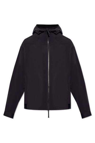 Shop Moncler Kurz Zip Up Jacket In Black