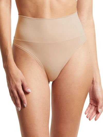 Shop Hanky Panky Body™ Midrise Thong In Brown