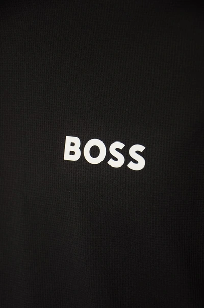 Shop Hugo Boss Boss T-shirts And Polos Black