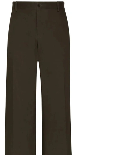 Shop Dolce & Gabbana Trousers In Brown