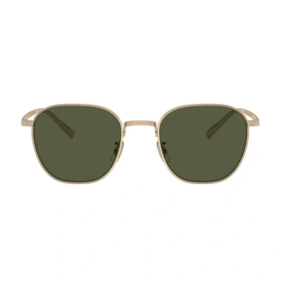 Shop Oliver Peoples Ov1329st - Rynn Sunglasses In 503552gold