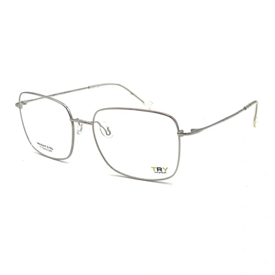 Shop Try Tit. Try Titanium Ty940 Eyeglasses In Silver