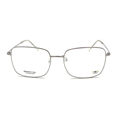 Shop Try Tit. Try Titanium Ty940 Eyeglasses In Silver
