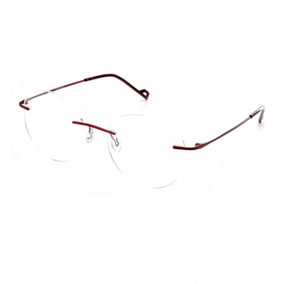 Shop Try Tit. Try Titanium Ty941 Eyeglasses In Bordeaux