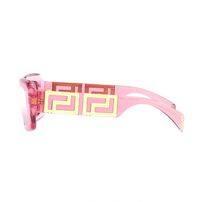 Shop Versace Endless Greca  Ve4444u Sunglasses In 5355ak Pink