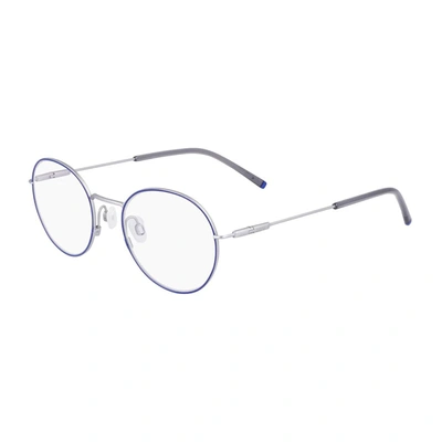 Shop Zeiss Zs22101 Eyeglasses In 401 Matte/indigo/silver