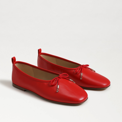 Shop Sam Edelman Ari Ballet Flat Heirloom Red Leather