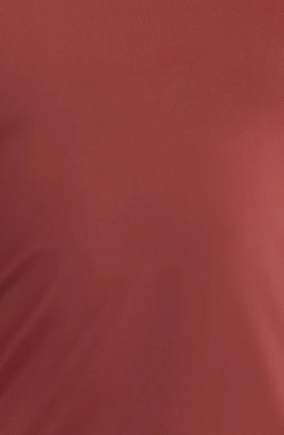 Zella Racerback Tank In Burgundy Port