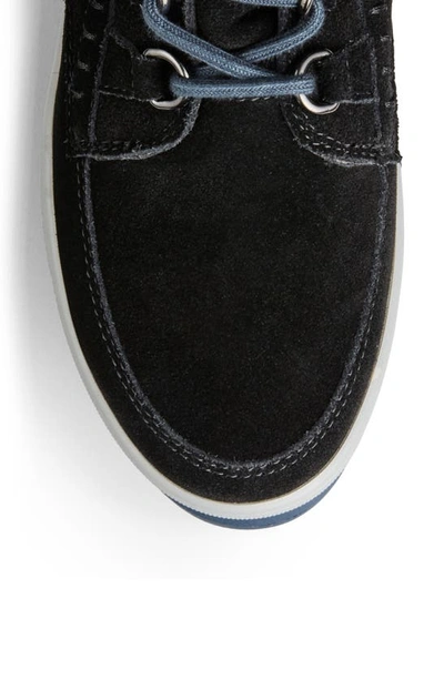 Shop Cougar Vanetta Faux Fur Trim Waterproof Boot In Black Leather