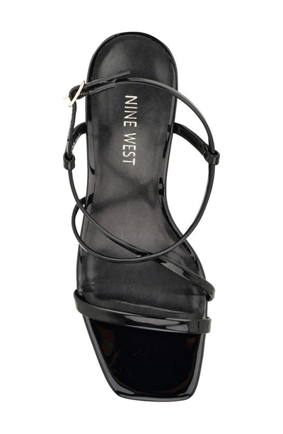 Shop Nine West Heden Kitten Heel Sandal In Black