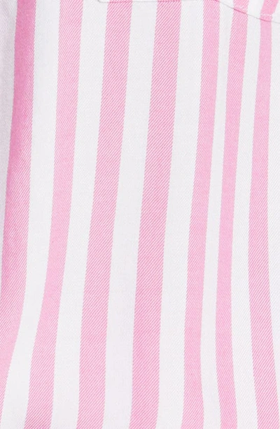 Shop Beachlunchlounge Finley Stripe Button-up Shirt In Pure Pink