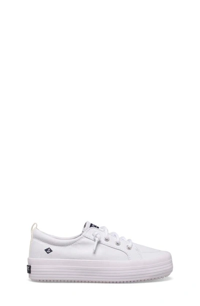 Shop Sperry Kids' Crest Vibe Slip-on Sneaker In White