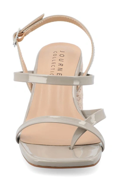 JOURNEE COLLECTION JOURNEE COLLECTION OLIVINA JUTE BLOCK HEEL SLINGBACK SANDAL 