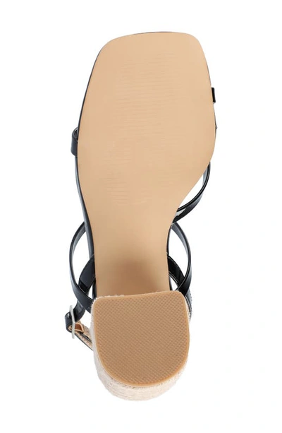 Journee Collection Issmia Block Heel Bow Sandal In Black