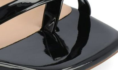 Shop Journee Collection Olivina Jute Block Heel Slingback Sandal In Black