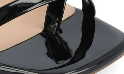 Journee Collection Issmia Block Heel Bow Sandal In Black