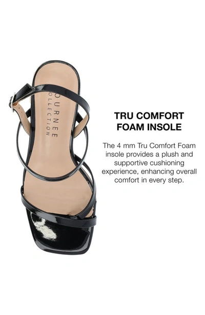Journee Collection Issmia Block Heel Bow Sandal In Black