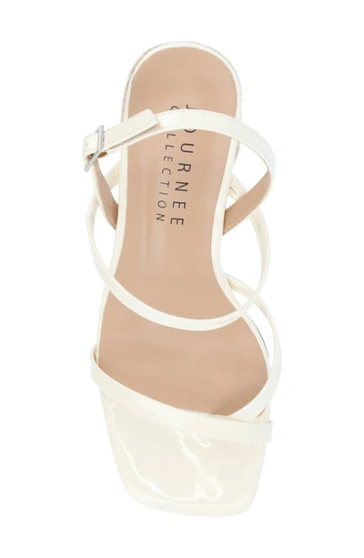 Journee Collection Olivina Jute Block Heel Slingback Sandal In Off White