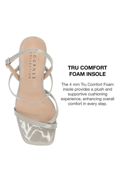 Journee Collection Olivina Jute Block Heel Slingback Sandal In Grey