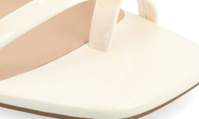 Journee Collection Olivina Jute Block Heel Slingback Sandal In Off White