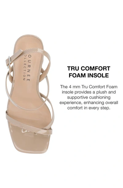 Journee Collection Olivina Jute Block Heel Slingback Sandal In Taupe