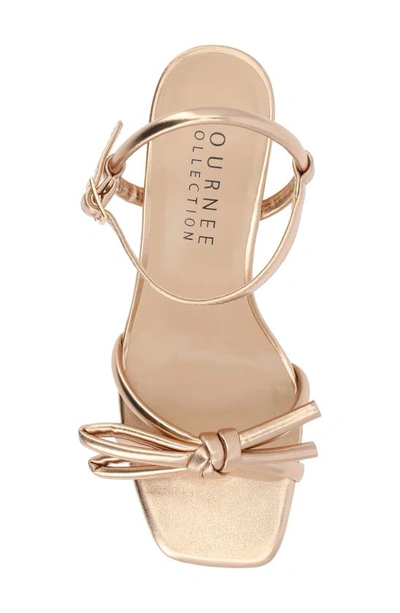 Journee Collection Meryl Block Heel Sandal In Champagne