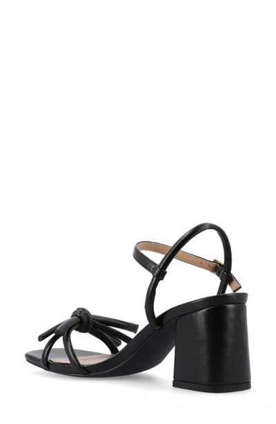 Journee Collection Meryl Block Heel Sandal In Black
