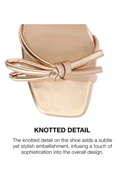 Journee Collection Meryl Block Heel Sandal In Champagne