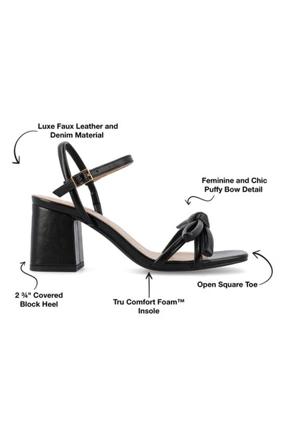 Journee Collection Meryl Block Heel Sandal In Black