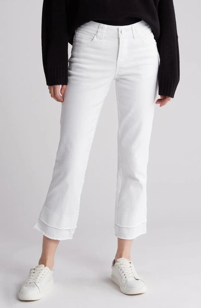 Shop Democracy 'ab'tech Kick Flare Jeans In White