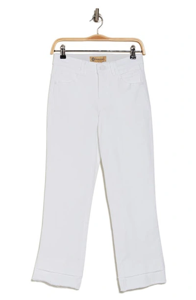 Shop Democracy 'ab'tech Kick Flare Jeans In White