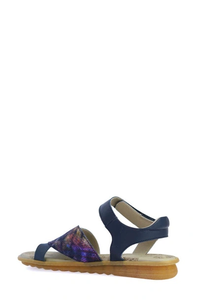 Cloud Bavo Ankle Strap Sandal In Blue Ash