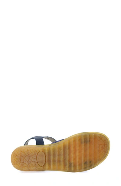 Cloud Bavo Ankle Strap Sandal In Blue Ash