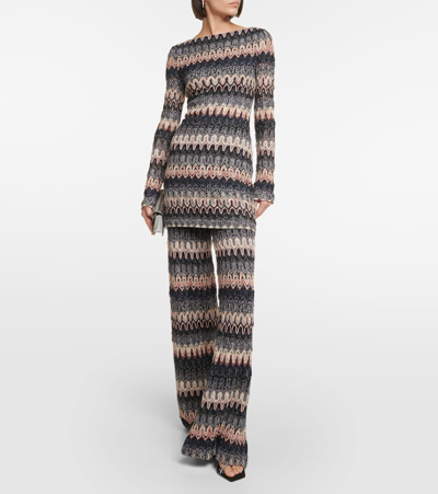 Shop Missoni Lamé Minidress In Multicoloured