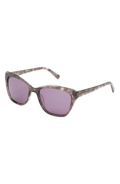 Ted Baker 55mm Cat Eye Sunglasses In Grey
