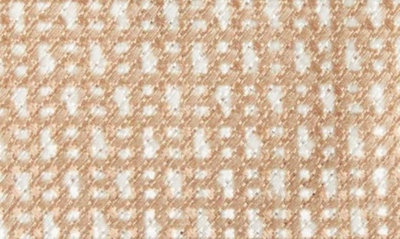 Hugo Boss Geometric Pattern Silk Tie In Medium Beige