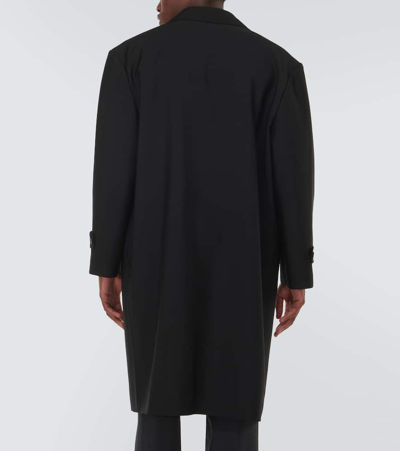 Shop The Row Pers Double-breasted Virgin Wool Overcoat In Black