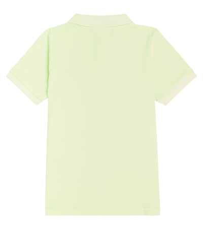 Shop Scotch & Soda Logo Embroidered Cotton Polo Shirt In Green