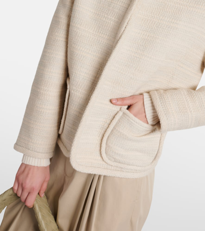 Shop Loro Piana Kiso Cashmere And Silk Jacket In Neutrals